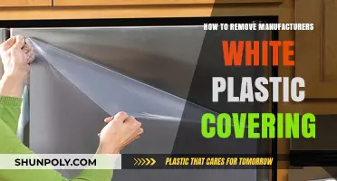 Effective Techniques to Remove Manufacturers' White Plastic Covering Easily