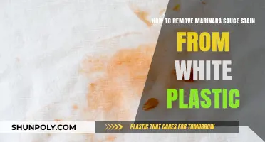 Quick Tips to Remove Marinara Sauce Stains from White Plastic