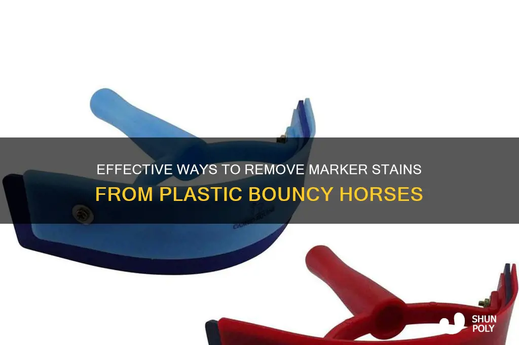 how to remove marker from plastic bouncy horse