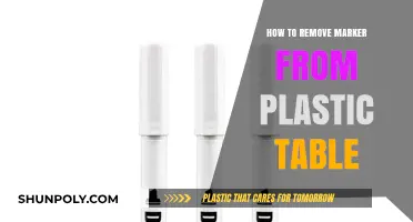 Effective Ways to Remove Marker Stains from Plastic Tables Easily