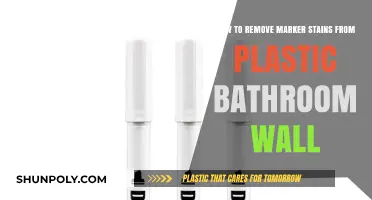 Effective Tips to Remove Marker Stains from Plastic Bathroom Walls