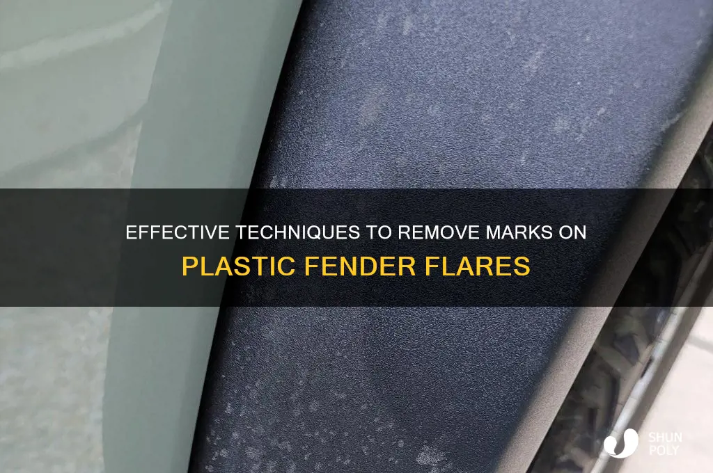 how to remove marks on plastic fender flair