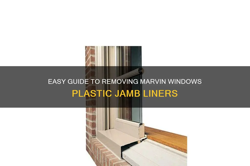 how to remove marvin windows plastic jamb liner