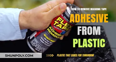 Effective Ways to Remove Masking Tape Adhesive from Plastic Surfaces