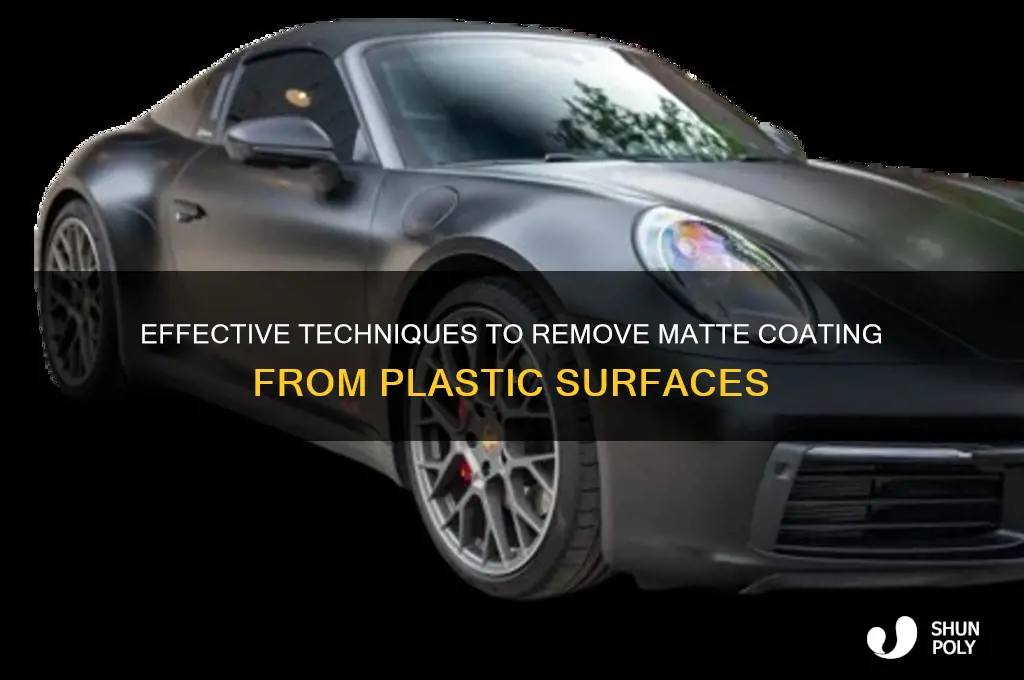 how to remove matte coating from plastic