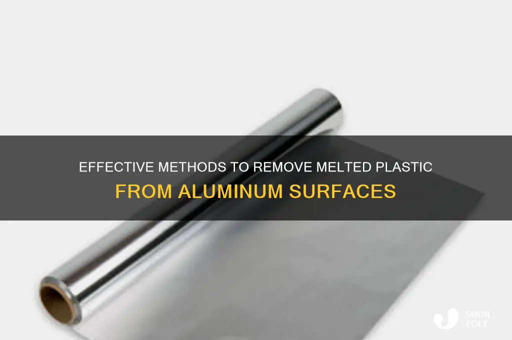 how to remove melted plastic from aluminum