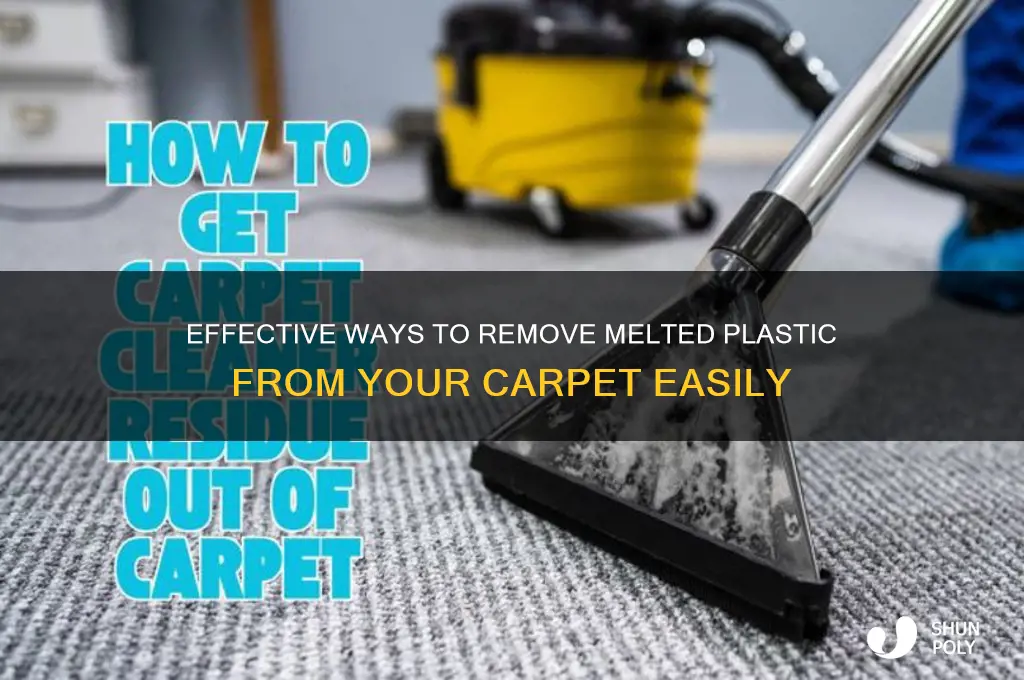how to remove melted plastic from carpet