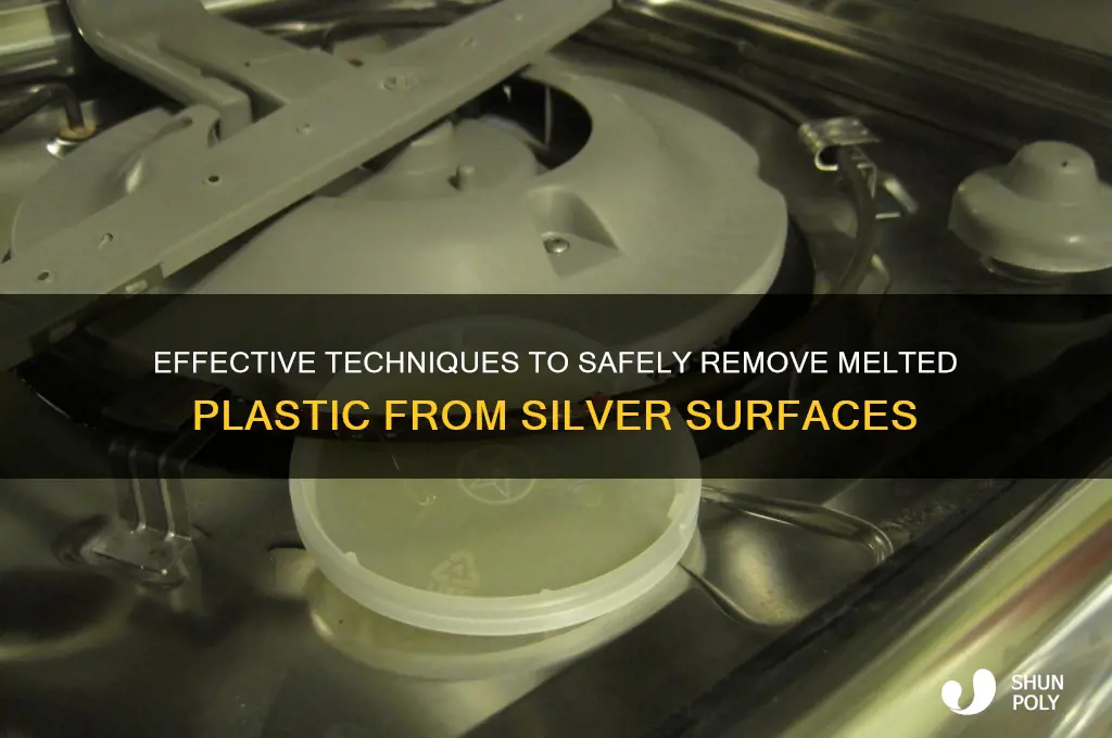 how to remove melted plastic from sliver