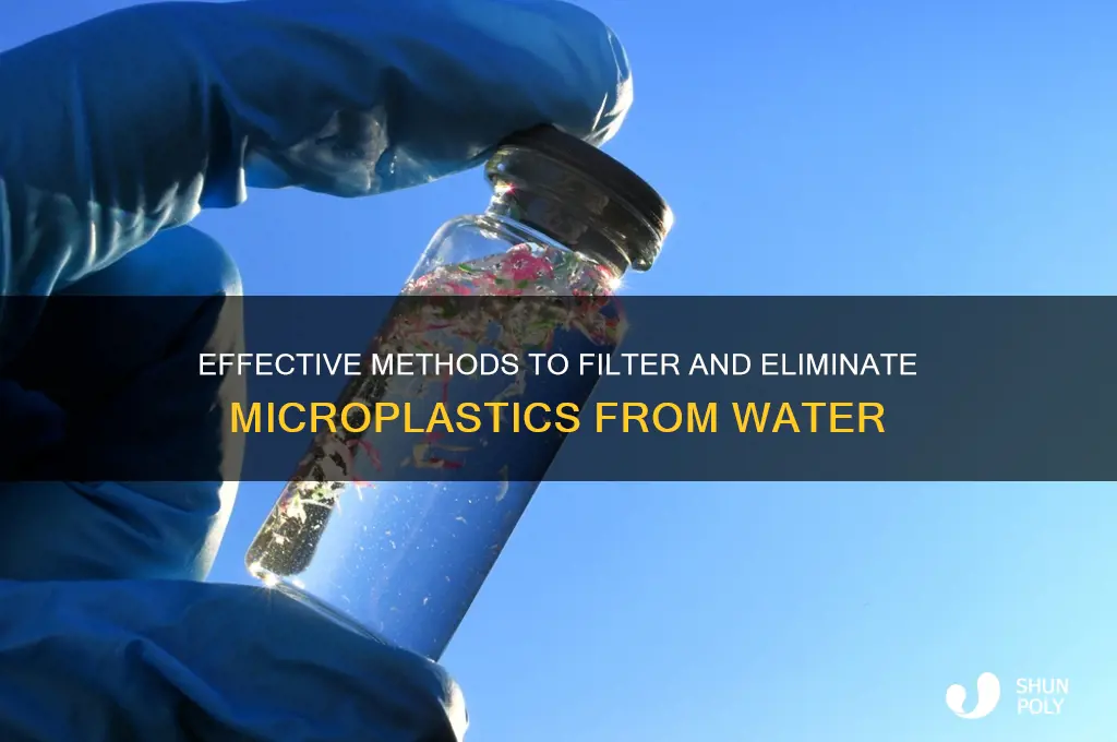 how to remove micro plastics from water