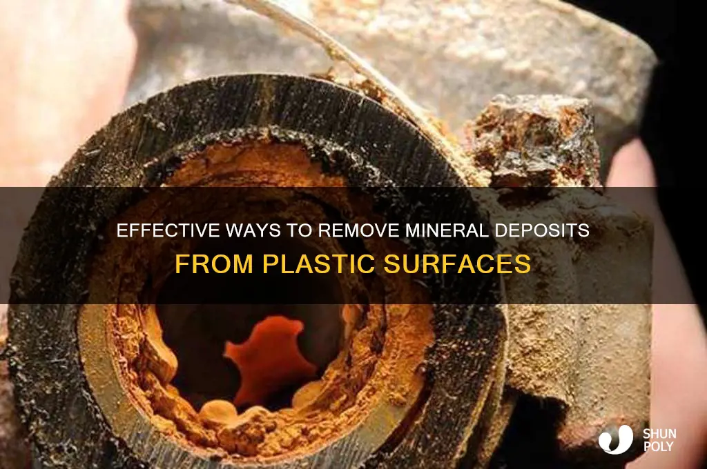 how to remove mineral deposits from plastic