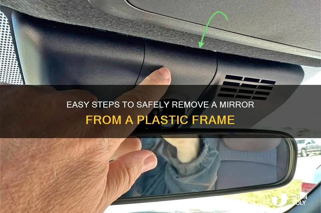 how to remove mirror from plastic frame