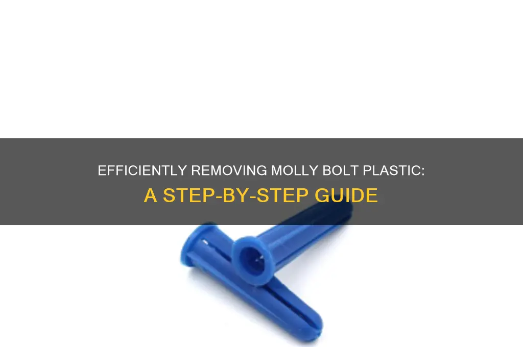 how to remove molly bolt plastic