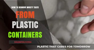 Eliminating Musty Taste From Plastic Containers