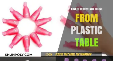 Quick Fix: Removing Nail Polish Stains from Plastic Tables Easily