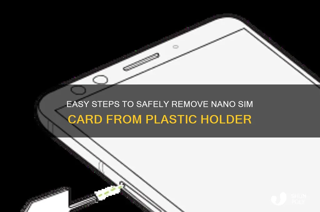 how to remove nano sim card from the plastic