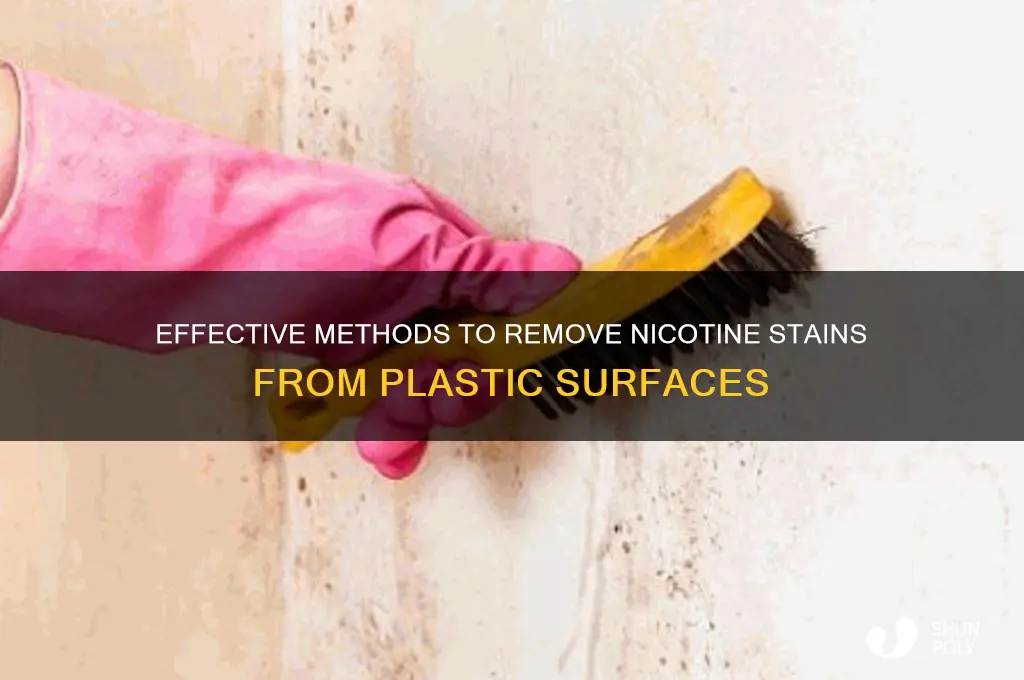 how to remove nicotine from plastic