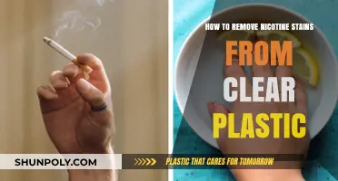 Effective Ways to Remove Nicotine Stains from Clear Plastic Surfaces