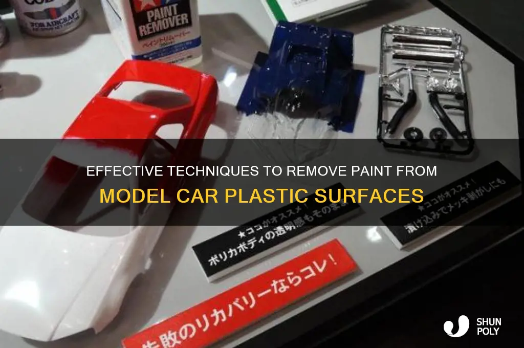 how to remove oaint off model car plastic