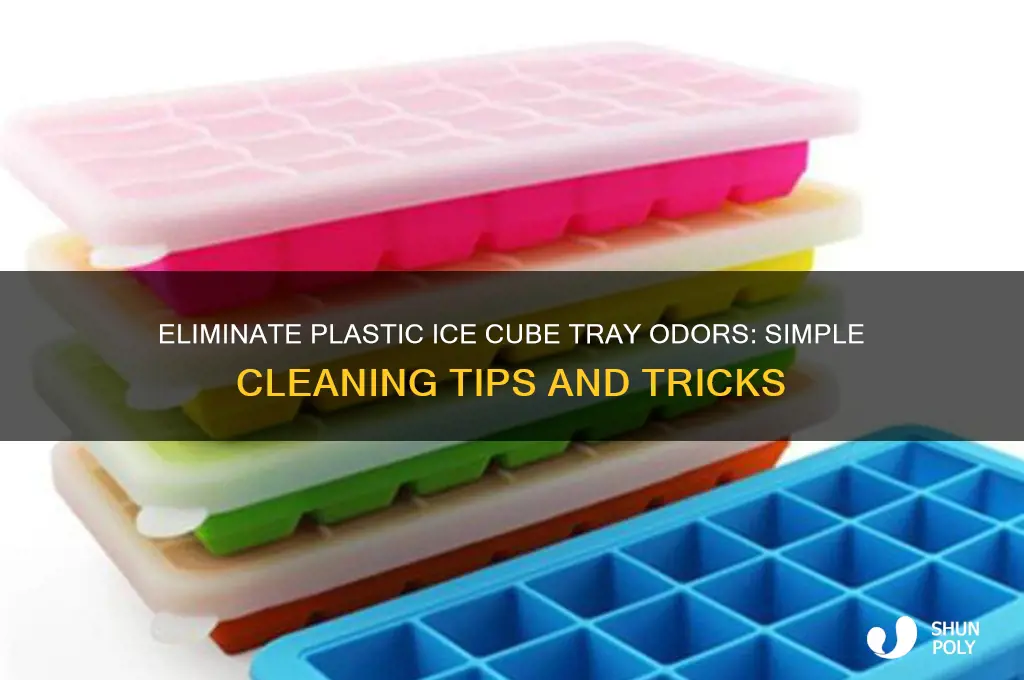 how to remove odor from plastic ice cube tray