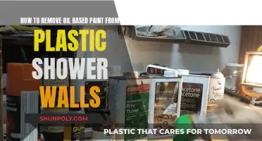 Removing Oil-Based Paint from Plastic Shower Walls