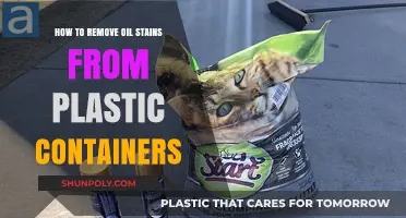 Erase Oil Stains from Plastic Containers Easily