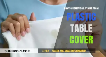 Effective Tips to Remove Oil Stains from Plastic Table Covers