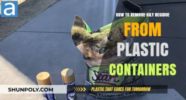 Get Rid of Oily Residue From Plastic Containers