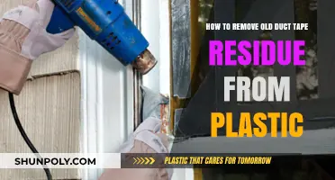 Effective Ways to Remove Old Duct Tape Residue from Plastic Surfaces