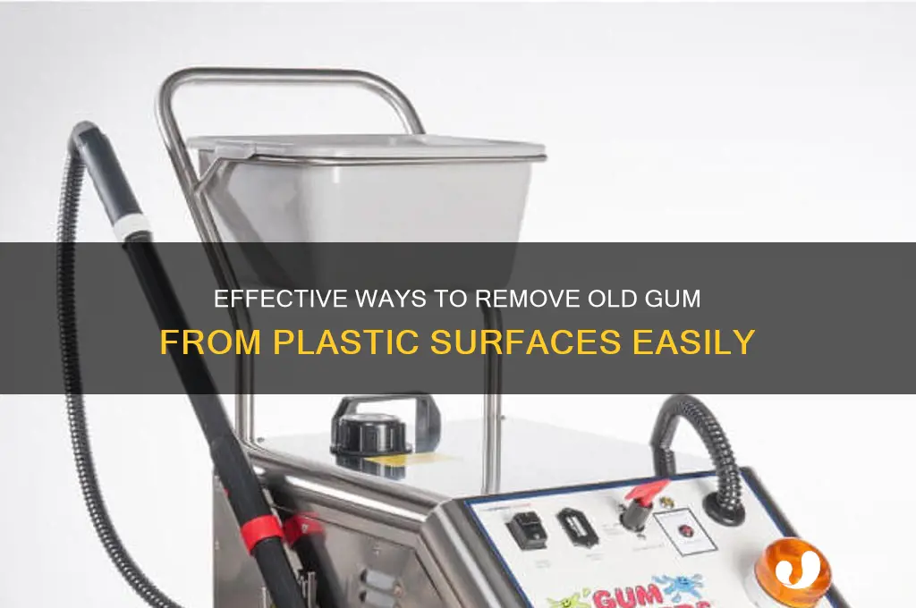 how to remove old gum from plastic