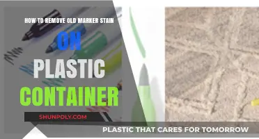 Erase Marker Stains from Plastic Containers Easily