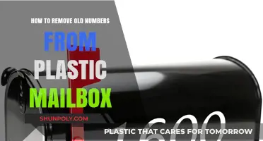 Revamp Your Mailbox: Easy Steps to Remove Old Numbers from Plastic