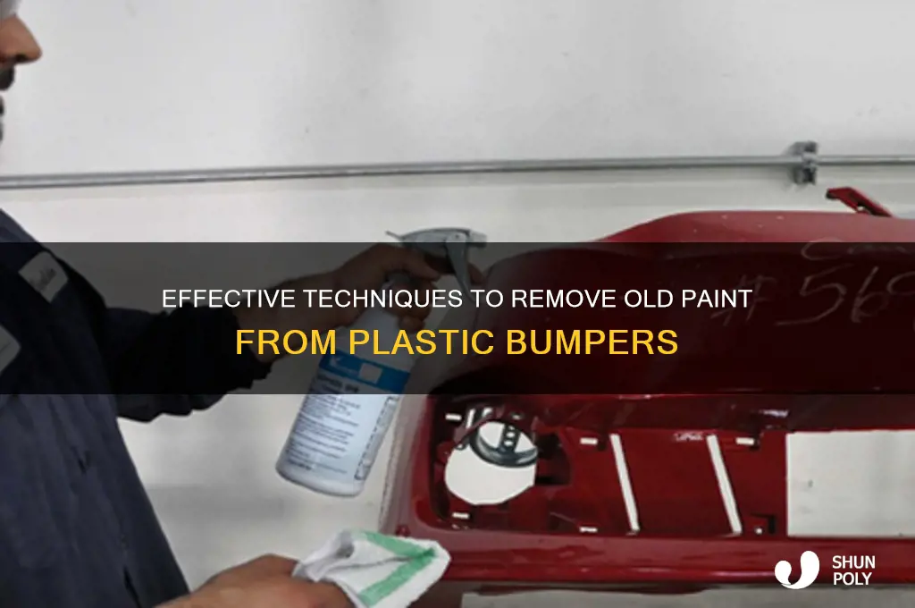 how to remove old paint from plastic bumper