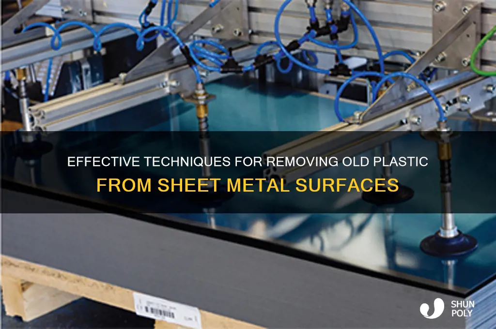 how to remove old plastic from sheet metal