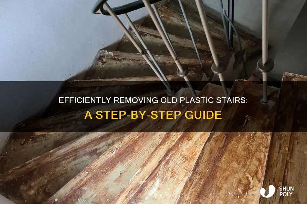 how to remove old plastic stairs