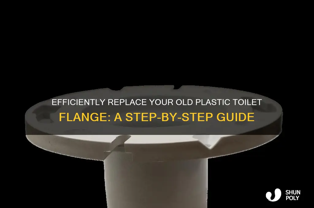 how to remove old plastic toilet flange