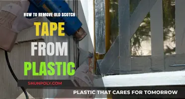 Effective Methods to Remove Old Scotch Tape from Plastic Surfaces