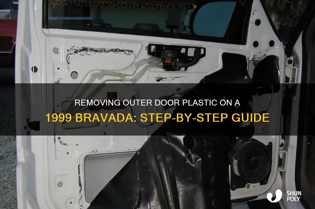 how to remove outer door plastic 99 bravada