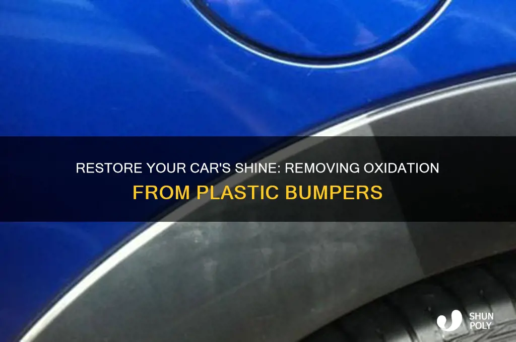 how to remove oxidation from plastic car bumpers