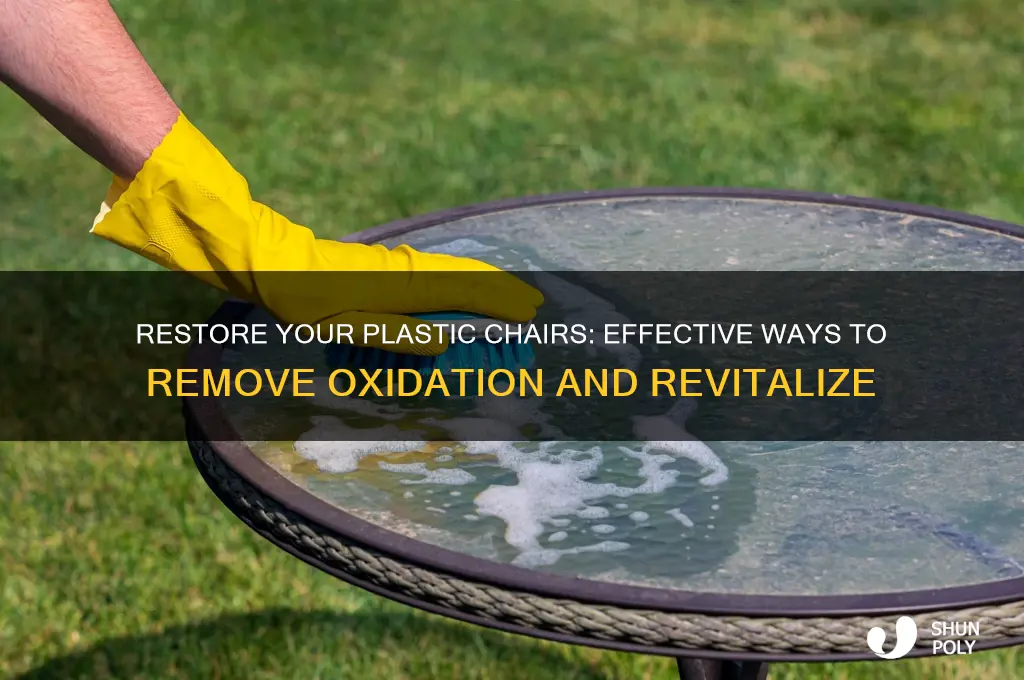 how to remove oxidation from plastic chairs