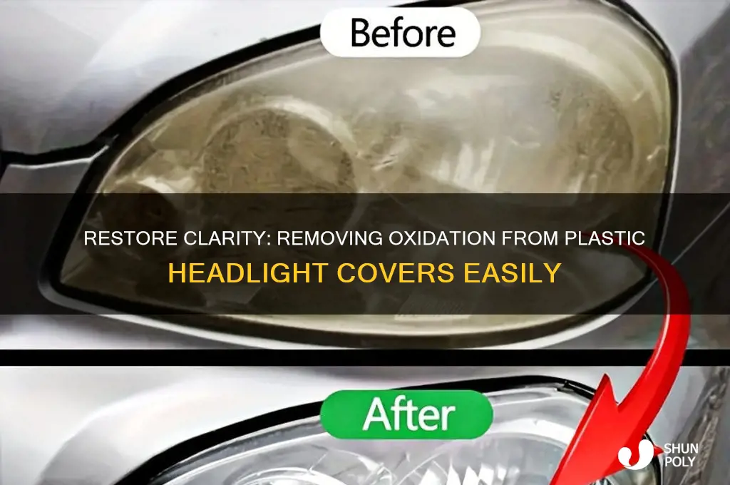 how to remove oxidation from plastic headlight covers