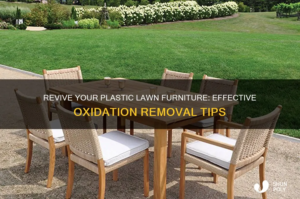 how to remove oxidation from plastic lawn furniture