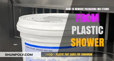 Effective Ways to Remove Packaging Ink Stains from Plastic Showers