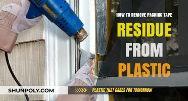 Effective Ways to Remove Packing Tape Residue from Plastic Surfaces