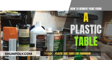 Effective Ways to Remove Paint from a Plastic Table
