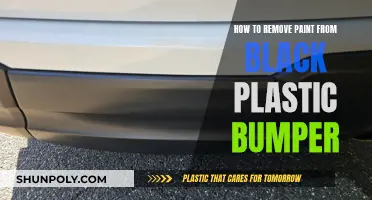 Removing Paint from Black Plastic Bumpers: Effective Techniques