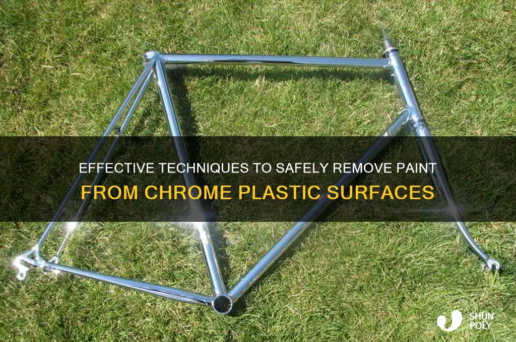 how to remove paint from chrome plastic