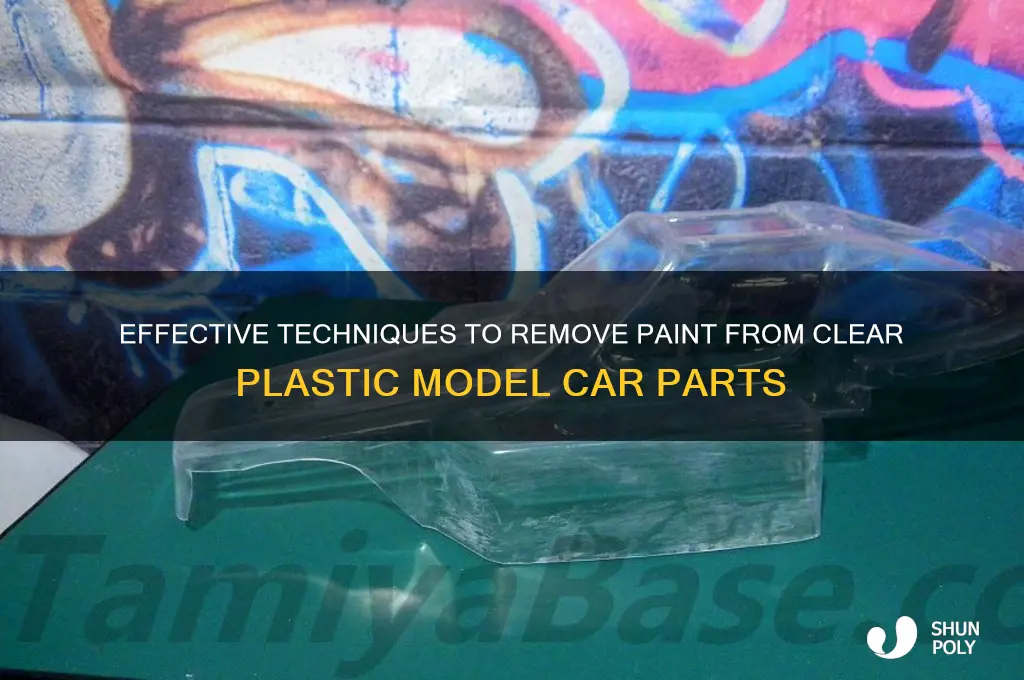 how to remove paint from clear plastic for model cars