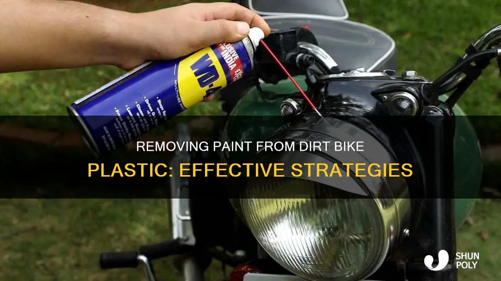 how to remove paint from dirt bike plastic