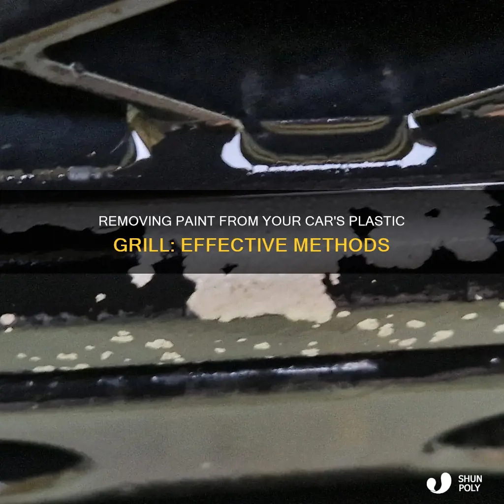 how to remove paint from plastic car grill