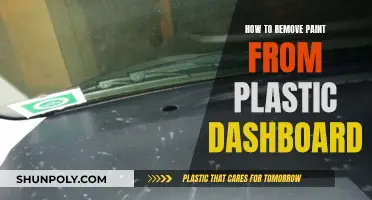 Removing Paint from Plastic Dashboard: Effective Methods